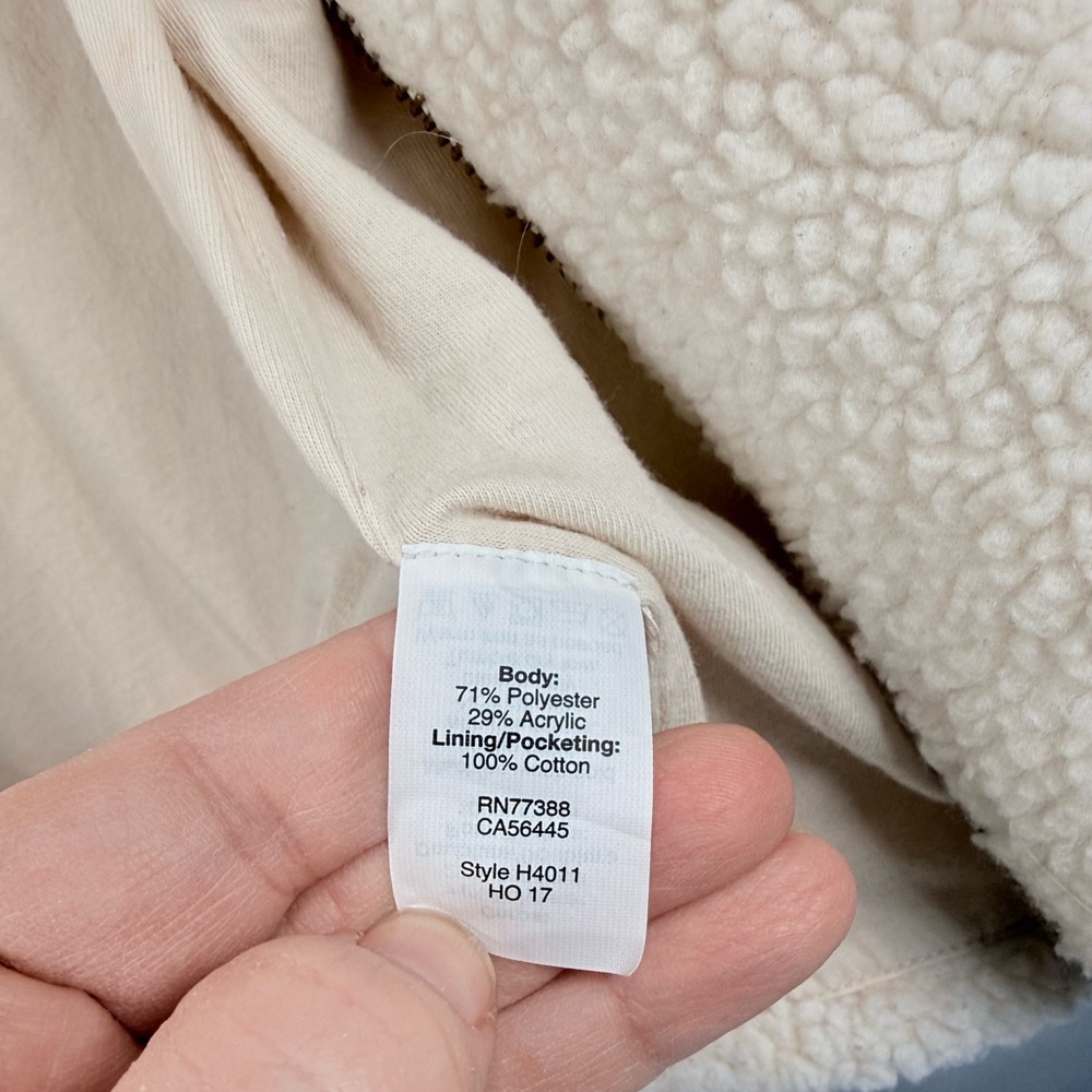 J.Crew Cream Sherpa Teddy Bear Jacket H4011 – Medium, EUC - Picture 5 of 6